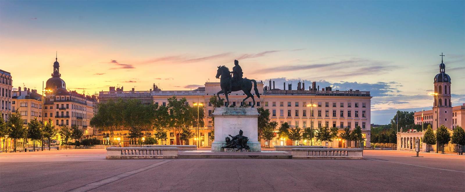 Place Bellecour à Lyon